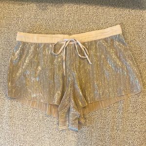 Gold Victoria Secret Pajama Shorts